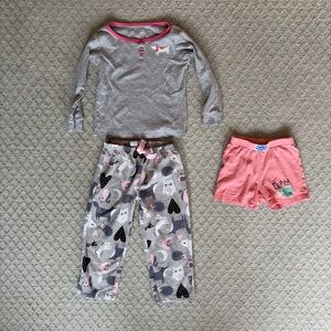 Peppa Pig Gray and Pink Pajama Set for Kids